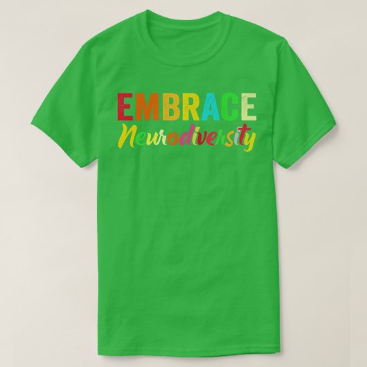 ADHD自閉症ASD抱擁ニューロダイバーシティプレミアム Tシャツ (デザイン正面)