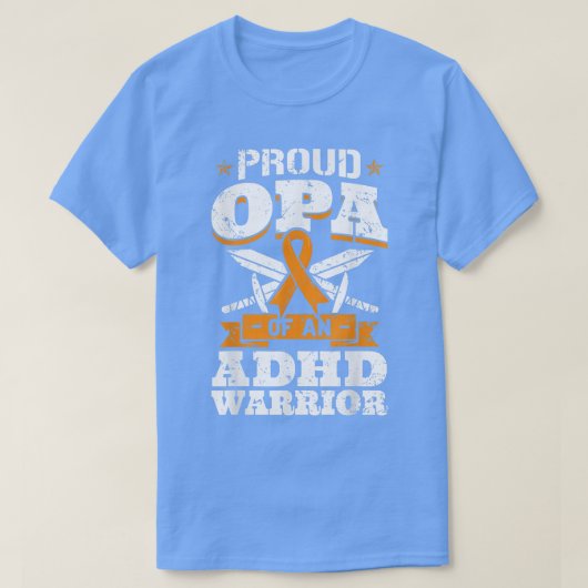 ADHD誇りを持った戦士の認識度リボンのOpa Tシャツ (デザイン正面)