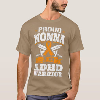 ADHD誇りを持った戦士リボンGrのNonna Tシャツ