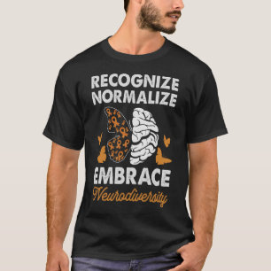 ADHD認識度ノーマライズEnbrace Autsimを認識 Tシャツ