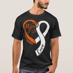 ADHD認識度フープルラブハートリボンハッピーヴァレン Tシャツ
