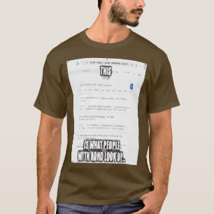 ADHD認識度マーチ Tシャツ