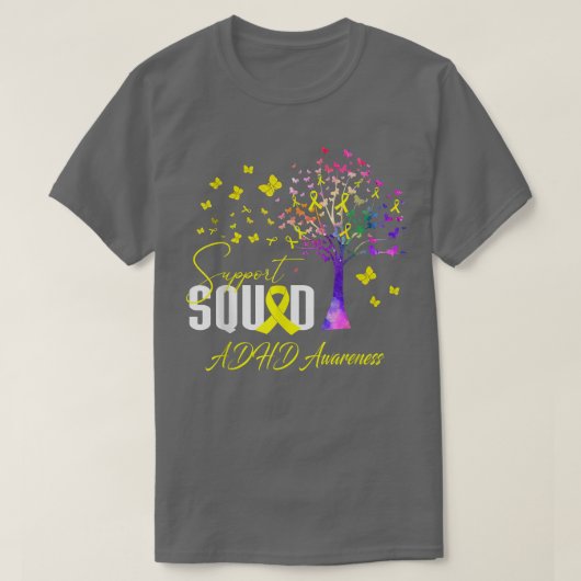 Adhd認識度支援班 Tシャツ (デザイン正面)