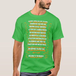 ADHD認識度神経多様性 Tシャツ