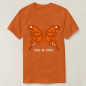 ADHD認識度蝶 Tシャツ (デザイン正面)