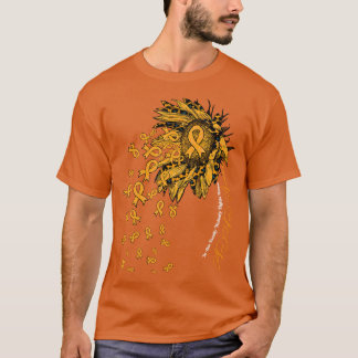 ADHD認識度認識度ヒマワリ誰も戦わない Tシャツ