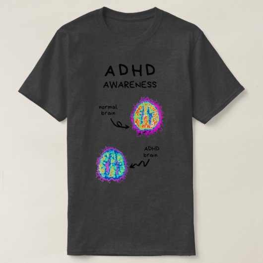 ADHD認識度13 Tシャツ (デザイン正面)