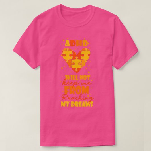 ADHD認識度35 Tシャツ (デザイン正面)