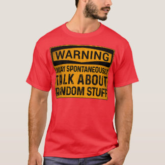 ADHD警告標識ラベル Tシャツ