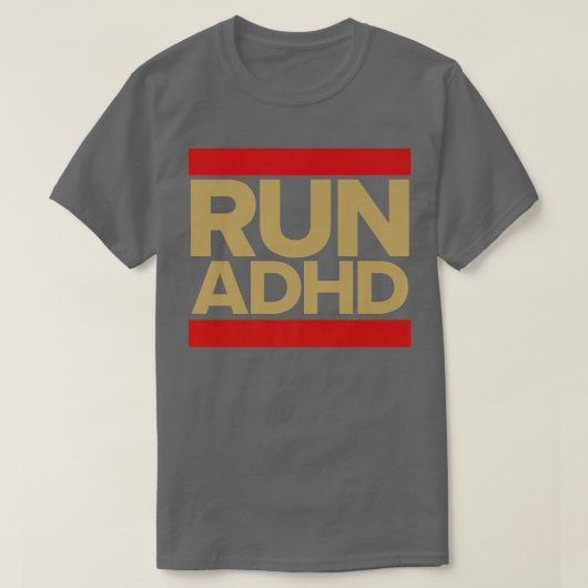 ADHD走認識度シャツ Tシャツ (デザイン正面)