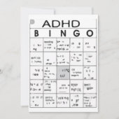ADHD おもしろい 招待状 (正面)