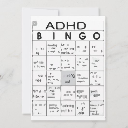 ADHD おもしろい 招待状 (正面)
