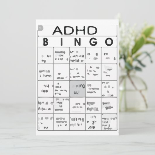 ADHD おもしろい 招待状 (スタンド正面)