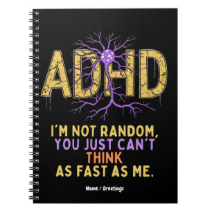 ADHD って言ってる、私はただの変人じゃないよ クールなギフト ノートブック