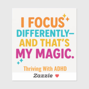 ADHD*で盛り上がる「異なるフォーカスを持つ」 シール