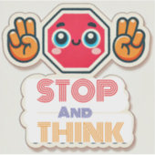 Adhd*と共にストップ盛り考えます シール (正面)