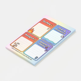 ADHD アイゼンハワーマトリクス タスクオーガナイザー 4x6 カード ポストイット