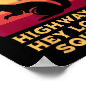 Adhd ハイウェイへ… あっ、見て!旗の色 リス R ポスター (角)