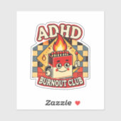 adhd バーンアウト倶楽部 シール (シート)