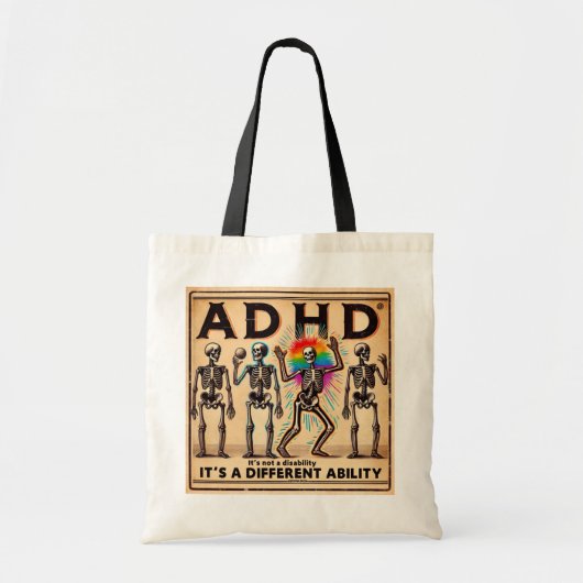 adhd バーンアウト倶楽部 トートバッグ (正面)