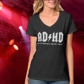 ADHD メンタルヘルシー アウェアネス Vネック Tシャツ