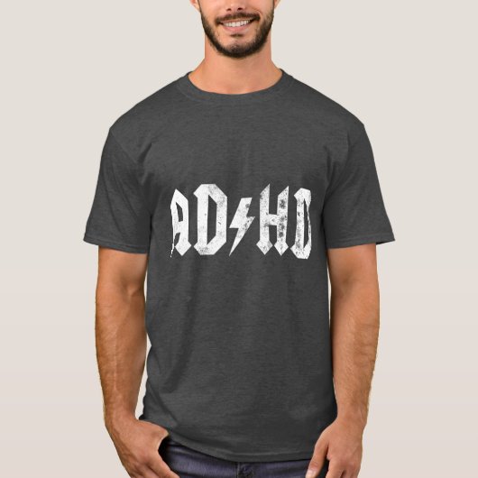 ADHD レトロ Tシャツ (正面)