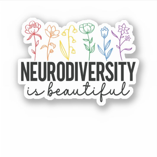 ADHD，植物愛好家，自閉症アバ，メンタルヘルス シール (正面)