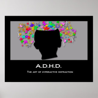 ADHD：活動的な雑音の芸術 ポスター
