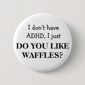 ADHD 缶バッジ (正面)