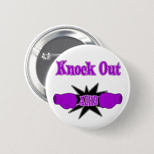 ADHD 缶バッジ (正面&裏面)