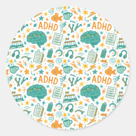 ADHD:魔法のように気を散らす ラウンドシール