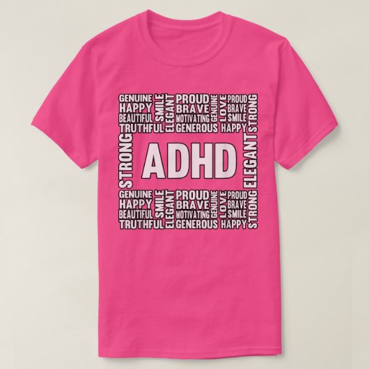 ADHD 6 Tシャツ (デザイン正面)