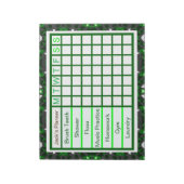 ADHD ADD Boy's Weekly Checklistプランナー ノートパッド (回転)