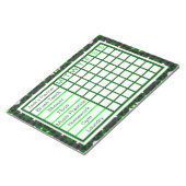 ADHD ADD Boy's Weekly Checklistプランナー ノートパッド (アングル)