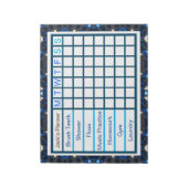 ADHD ADD Boy's Weekly Checklistプランナー ノートパッド (回転)