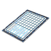 ADHD ADD Boy's Weekly Checklistプランナー ノートパッド (アングル)