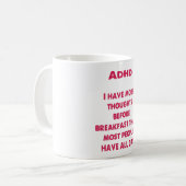 ADHD: ADHDのお子様をお持ち コーヒーマグカップ (正面左)