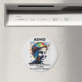 ADHD ADHDステッカーの輝きを生きる マグネット (インサイチュ (食洗機))