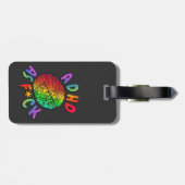 ADHD as F*ck Rainbow Brain ラゲッジタグ (裏面横)