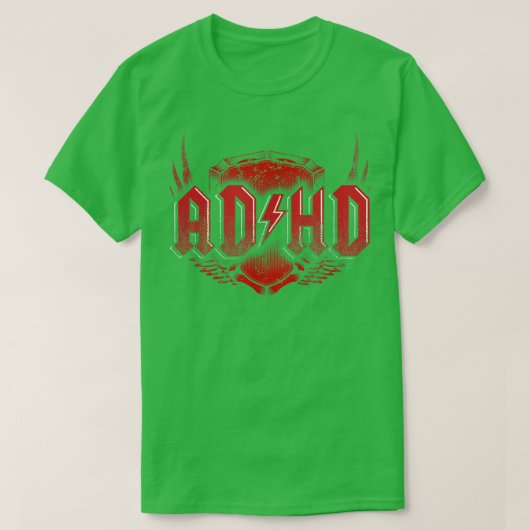 ADHD Attention Deficit Hyperactivity Disorder Funn Tシャツ (デザイン正面)