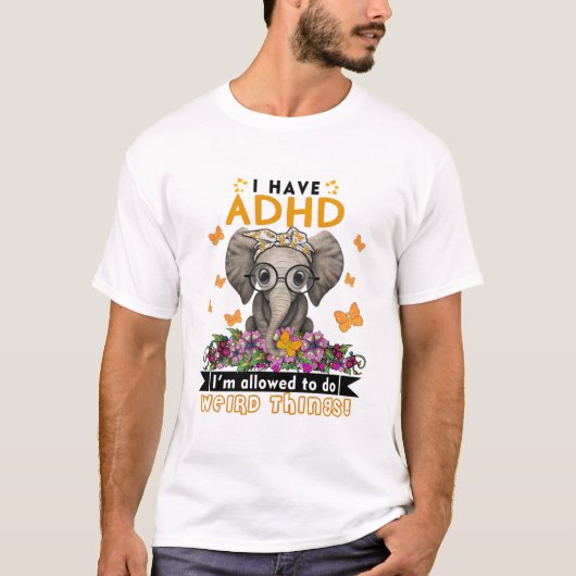 ADHD Awareness Month Ribbon Gifts Tシャツ (正面)