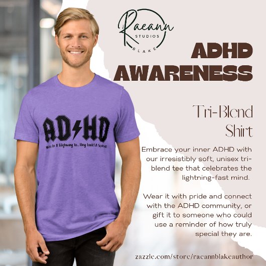 ADHD Awareness Tri-Blend Tシャツ