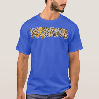ADHD Awareness Warrior Orange Ribbon Leopard Print Tシャツ