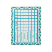 ADHD Boy's Men's Weekly Checklistリマインダープランナー ノートパッド (回転)