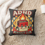 adhd burnout club  クッション (ブランケット)