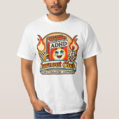 adhd burnout club  tシャツ (正面)