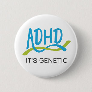 ADHD DNA -それは遺伝です 缶バッジ