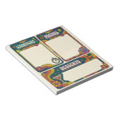 ADHD Dopamine Menu Checklist Retro Task Planner ノートパッド (アングル)