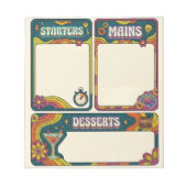 ADHD Dopamine Menu Checklist Retro Task Planner ノートパッド (正面)