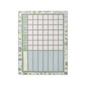 ADHD Dopamine Weekly Habit Tracker Planner ノートパッド (回転)